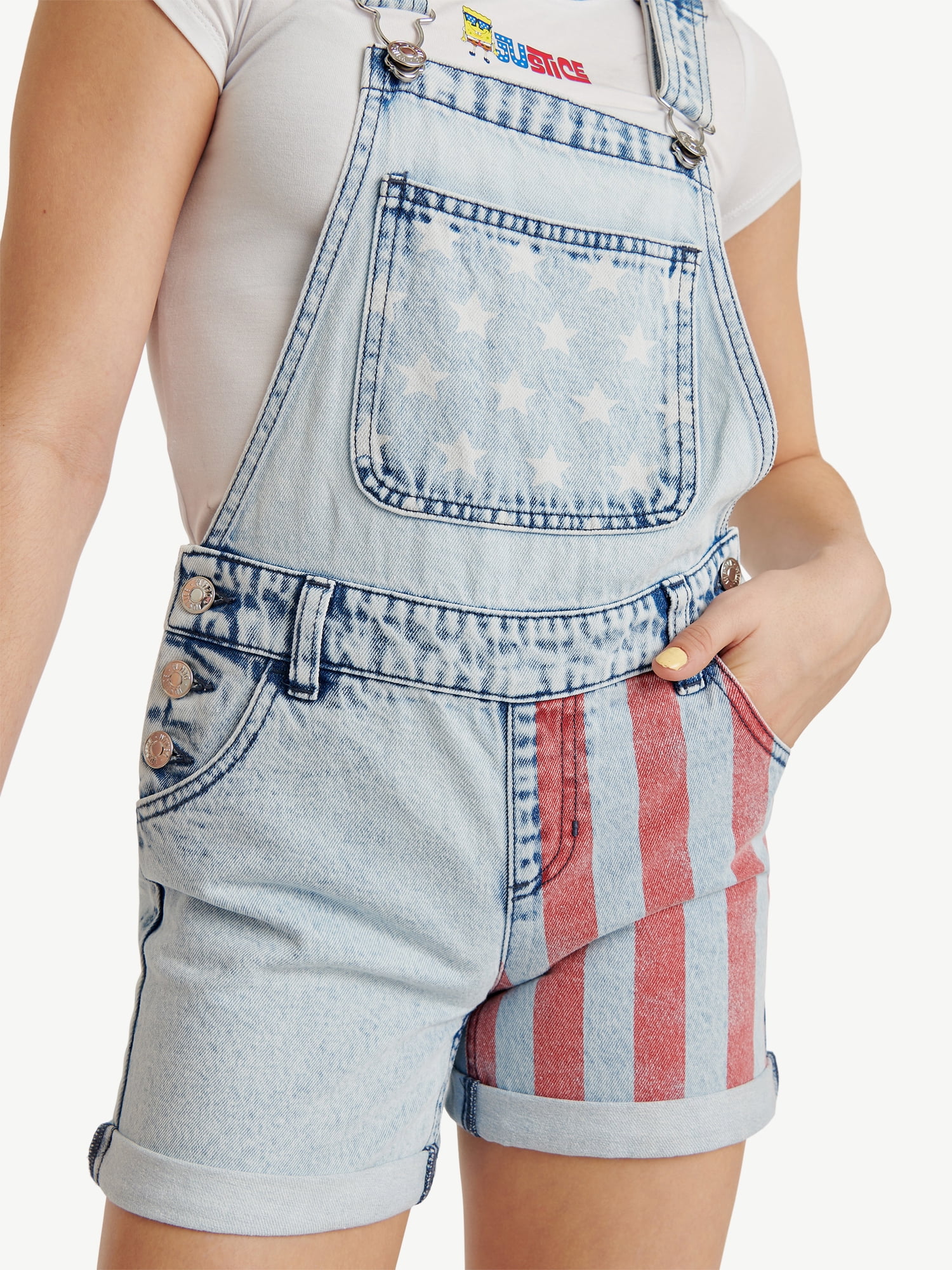 Spongebob X Justice Girls Americana Shortall, Sizes 6-18, Plus