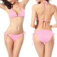 thumbnail image 2 of BUIgtTklOP Women Two Piece Swimsuit Sexy Swimwear Halter String Triangle Bikini Sets, 2 of 6