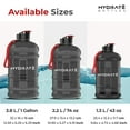 thumbnail image 7 of Hydrate 22 l BPA Free Black Flip Cap Plastic Water Bottle, 7 of 7