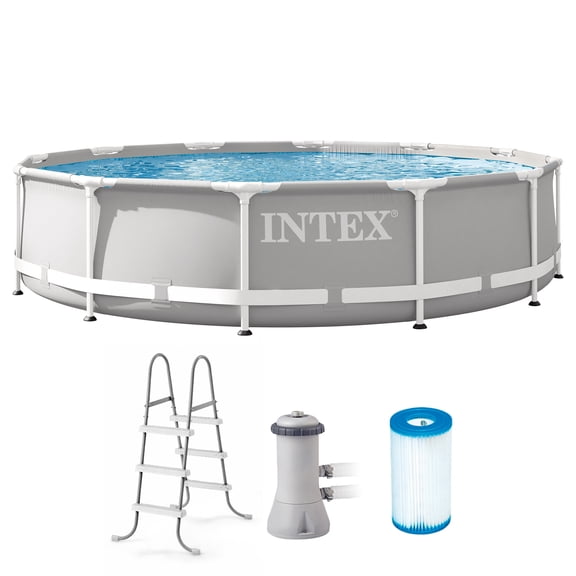 Intex Prism Metal Frame Above Ground Swimming Pool (Multiple Sizes)