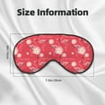 thumbnail image 5 of Naloa Hello Summer Flamingo Print Sleep Mask for Sleeper, Light Blocking Sleeping Eye Mask for Women Men, Eye Shade with Adjustable Strap for Travel, Nap,Meditation, 5 of 7