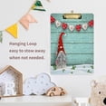 thumbnail image 7 of Coolnut Traditional Gnome Santa Claus Wood Pattern 12.5"x9" Clipboard, Acrylic Fashion Letter A4 Size Clipboards with Metal Clip for Nurses, Students,Teacher,Women, Man-Silver12x9in, 7 of 7