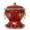 Red, variant on Chinese Old Beijing Hot Pot, Portable Copper with Safe Handle, Split Clean Design, Practical Brass for Daily Soup Cooking, Fit Dorm Indoor Gathering