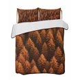 thumbnail image 2 of Quilts Twin XL Size, Burnt Orange Forest Soft Comforter Bedding Set for Bed, Pine Trees Modern Mysterious Art Lightweight Quilted Bedspread with Pillow Cover(2 Pieces) for All Season, 68x98 Inch, 2 of 6