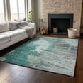thumbnail image 6 of Addison Rugs Mayfield Washable Transitional Modern Teal Rectangle Rug, 8' x 10', 6 of 6