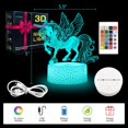 thumbnail image 5 of YSTIAN Unicorn Gifts Night Light for Girls,Unicorn 3D Illusion Lamp with Remote & Smart Touch,16 Colors Dimmable Bedroom Decorations Bedside Lamp,Unicorn Toys for Kids Girls Teens Birthday Gift, 5 of 7