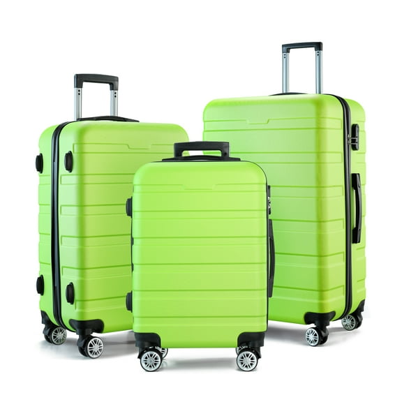 ALEX VANDO Traveler Suitcases and Luggage Clearance Carry On Maletas De Viaje Hard Sided Luggage Travel Bag with Wheels Green