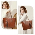thumbnail image 6 of SENDEFN Tote Bags with Zipper Leather Purses and Handbags for Women Large Hobo Shoulder Bag, 6 of 6