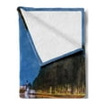 thumbnail image 2 of Obelisk Soft Flannel Fleece Throw Blanket, Photo of Washington Monument Reflection on Pool at Night Time Structure Print, Cozy Plush for Indoor and Outdoor Use, 50" x 60", Multicolor, by Ambesonne, 2 of 5