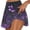Purple#01, variant on TMOYZQ Women's 2-in-1 Golf Tennis Skirt with Built in Shorts, Summer Casual Floral Print A-Line Mini Skirt High Waisted Workout Athletic Skirt Skort