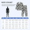 thumbnail image 6 of Kll Wild Animal Leopard Print Sleepwear Mens Flannel Pajamas,Long Cotton Pj Set, 6 of 9