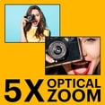 thumbnail image 5 of Open Box KODAK PIXPRO FZ55-BK 16MP CMOS Sensor Digital Camera 5X Optical Zoom 28mm Wide Angle 1080P Full HD Video 2.7" LCD Vlogging Camera (Black), 5 of 7