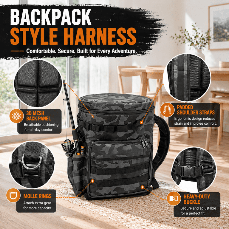 Fishing Bucket Organizer With 5 Gallon & Rotating Seat Lid - Walmart.com
