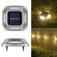 thumbnail image 2 of QualitChoice Solar Step Lights LED Modern Lighting For Outdoor Steps Soft And Bright Light Outdoor Camping Buried white light 1pc, 2 of 6