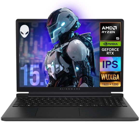 Laptop Gamer ALIENWARE 15 Gaming Nvidia GeForce RTX 4050 6GB Ryzen 5 220 32GB DDR5 512GB SSD Pantalla 15.3" WUXGA 165Hz Windows 11 Teclado Ingles