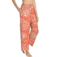 thumbnail image 3 of Kdxio Women's Comfy Stretch Beautiful CoralsPrint Drawstring Pajama Pants-Medium, 3 of 9