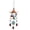 Red, variant on Vintage Iron Wind Chimes for Outside with Bird and Flower, Soothing Melodic Metal Porch Decor, Rust-Resistant Rain Chimes for Garden Patio Balcony
