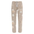 thumbnail image 3 of Domuza Easter Bunny Pajama Pants Men Casual Elastic Waist Drawstring Pjs Trousers Comfy Relaxed Fit Lounge Sleep Pants with Pockets Khaki XL, 3 of 4