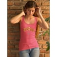 thumbnail image 2 of Sassy Gold Banner Racerback Tank Women -Image by Shutterstock, Female x-Small, 2 of 4