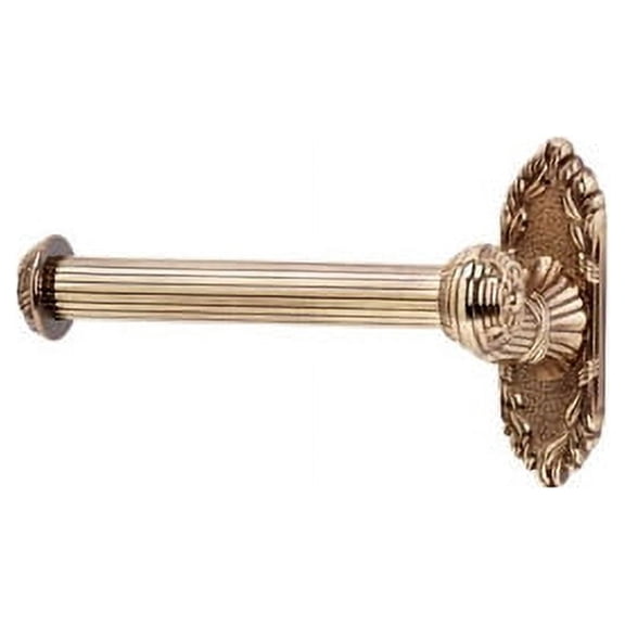 Alno A8566R-PA Ribbon Reed Single Post Tissue Holder Right Hand Polished Antique