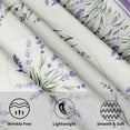 thumbnail image 3 of Purple Lavender Floral Tablecloth Round 60 Inch,Spring Summer Flower Polyester Circle Table Cloth Wrinkle Stain Resistant Washable Table Cover for Kitchen Dining Room Party Picnic, 3 of 6