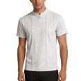 thumbnail image 4 of Yuncity Mens T-Shirts Plus Size Crew Neck Short Sleeve Solid Color Summer Relaxed Outdoor Daily Wear Men's Tops Size L Light Gray, 4 of 4