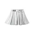 thumbnail image 2 of YiZYiF Girls Shiny Metallic A-line Skirt Pleated Jazz Dance Skort, 2 of 7