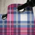 thumbnail image 3 of Ambesonne Plaid Grommet Curtain, Pink and Blue Tartan, 50" x 72", Blue Pink Grey, 3 of 6