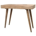 thumbnail image 4 of Benedict Acacia Solid Wood 2 Drawer Desk in White Wash Finish, 4 of 8