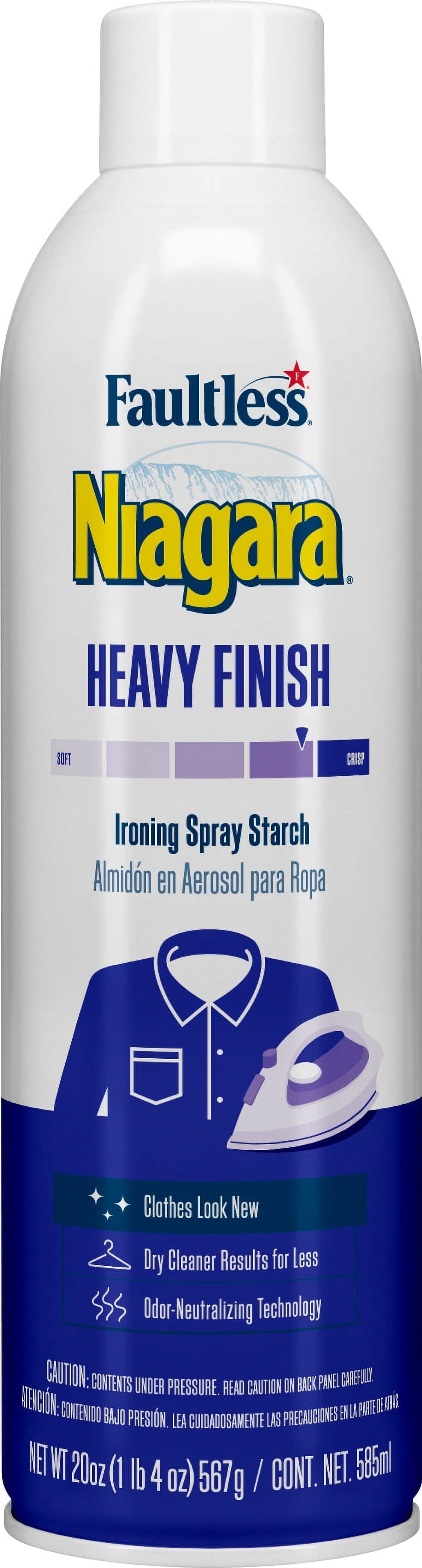 Faultless Ironing Spray Starch, Heavy Finish