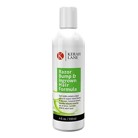 Kerah Lane Organic Razor Bump & Ingrown Hair Formula to Use After Shaving (Best Way To Prevent Bumps After Shaving)
