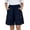 Navy, variant on hotojiny Women's Linen Shorts Elastic High Waist Bermuda Shorts Wide Leg Summer Casual Lounge Shorts with Side Slit