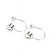 thumbnail image 1 of Un par de pendientes de moda coreana n. degree plata, 1 of 9