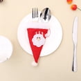 thumbnail image 4 of 10Pcs Christmas Cutlery Cover Durable Dust-proof Spoon Fork Chopsticks Bag for Festive Table Decorations, 4 of 7