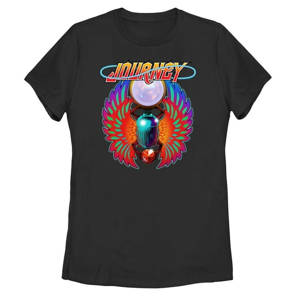Womens Journey Neon Scarab Logo T Shirt