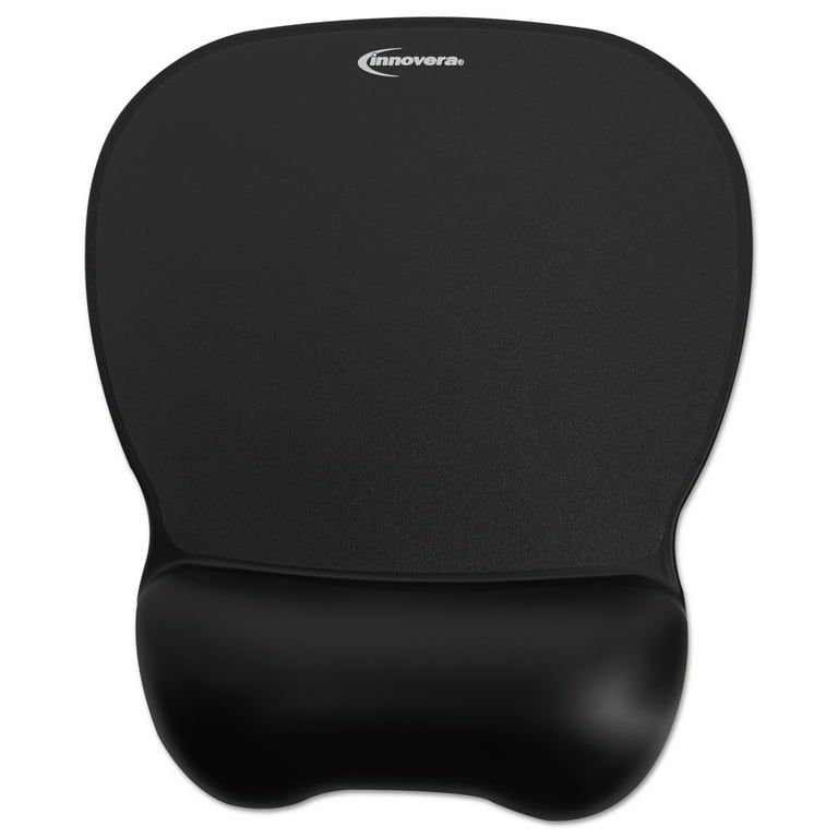 Gel Mouse Pad W/Wrist Rest, Nonskid Base, 8-1/4 X 9-5/8, Black, Sold As
