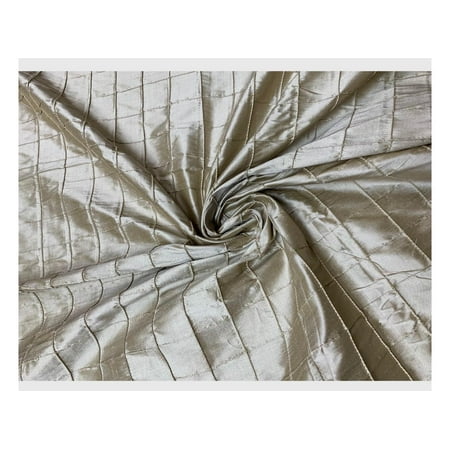 Silk Shantung Silver Grey Fabric, for Apparel & Home Decor