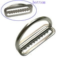thumbnail image 3 of 2" Stainless Steel Scuba Diving Weight Belt Slide Keeper D Ring Webbing Harness Belt Retainer Stopper Freediving BCD Accessoires Type3 2PC, 3 of 6