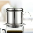 thumbnail image 2 of Ayyufe Coffee Dripper; Portable Stainless Steel Coffee Dripper Reusable Filter Drip Pot Cup Cookware; Silver, 2 of 6