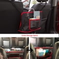 thumbnail image 3 of Car Organizer Net Pocket Handbag Holder Hammock Between Front Seats, Purse Holder Storage Bag Interior Accessories Add Extra Storage Space, Red, 3 of 8