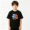 thumbnail image 2 of Ocean Whales Sea Life Aquatic Boys Graphic Tees Kids T-Shirt 100% Cotton Short Sleeve Tops Ages 4-13Y, 2 of 5