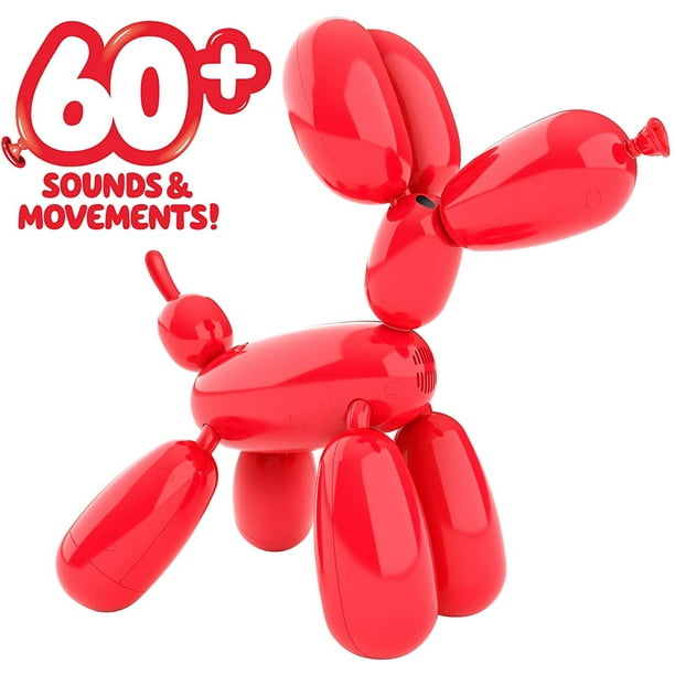 Squeakee The Balloon Dog - ¡Aliméntalo, enséñale trucos, hazlo estallar y míralo desinflar Squeakee Squeakee