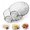 2pcs, variant on Glass Shell-Shaped Dumpling Plate, Glass Shell Dumpling Tray with Sauce Plate Snack Dessert, Dumplings Storage for Home Kitchen Use and Weddings