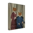 thumbnail image 2 of Trademark Fine Art 'Fox Couple Edwardians' Canvas Art by Fab Funky, 2 of 3