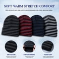 thumbnail image 4 of Yacht & Smith Wholesale Bulk Winter Beanies, Cold Weather Thermal Stretch Skull Cap, Mens Womens Unisex Hat (Pack D/Striped, 144), 4 of 7