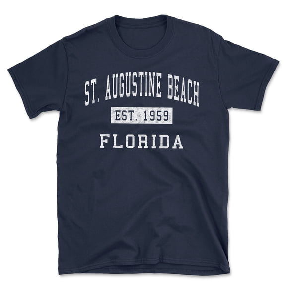 St. Augustine Beach Florida Classic Established Men's Cotton T-Shirt