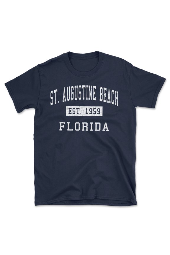 St. Augustine Beach Florida Classic Established Men's Cotton T-Shirt