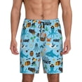 thumbnail image 3 of Lsque Animal Pirate Mens Sleep Pajama Shorts,Short Pajama Pants, Cotton Ultra-Soft Knit-4X-Large, 3 of 9