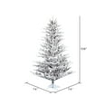 thumbnail image 3 of Vickerman 9' x 74" Flocked Stick Pine Artificial Christmas Tree, Unlit, 3 of 4