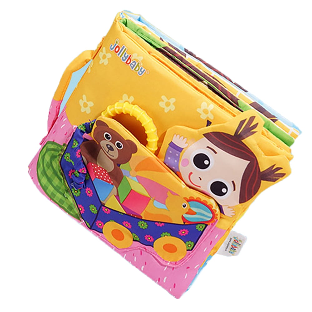 ISHANTECH Soft Baby Books 018 Months with Baby Teether Toy,Playing